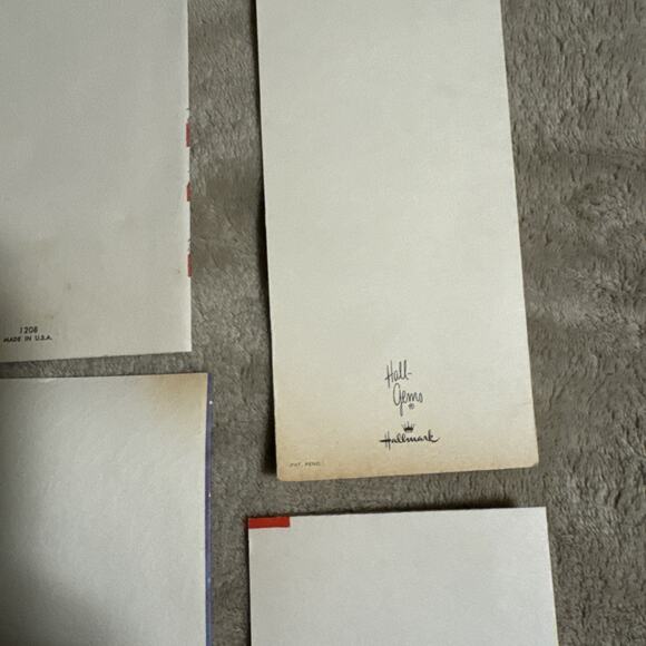 Vintage Lot Of Five Christmas Cards - Picture 3 of 9